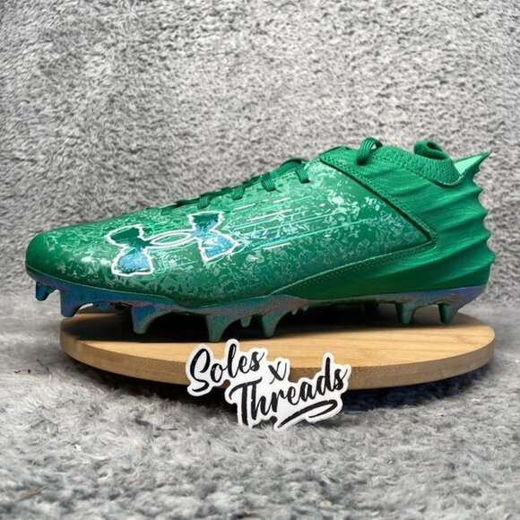 Under Armour Blur 2 MC Suede Football Size 12 Men Classic Green 3027978-300 NBY main image 5